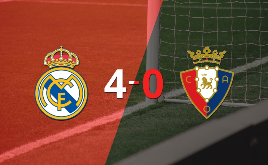 Con doblete de Jude Bellingham, Real Madrid liquidó 4-0 a Osasuna