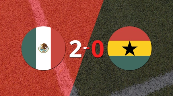 México venció 2-0 a Ghana en un partido amistoso