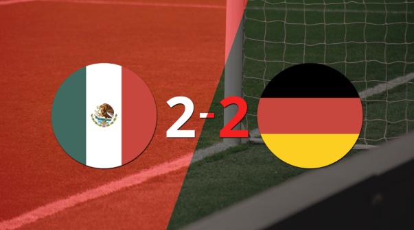 Alemania selló un empate con México en un partido amistoso