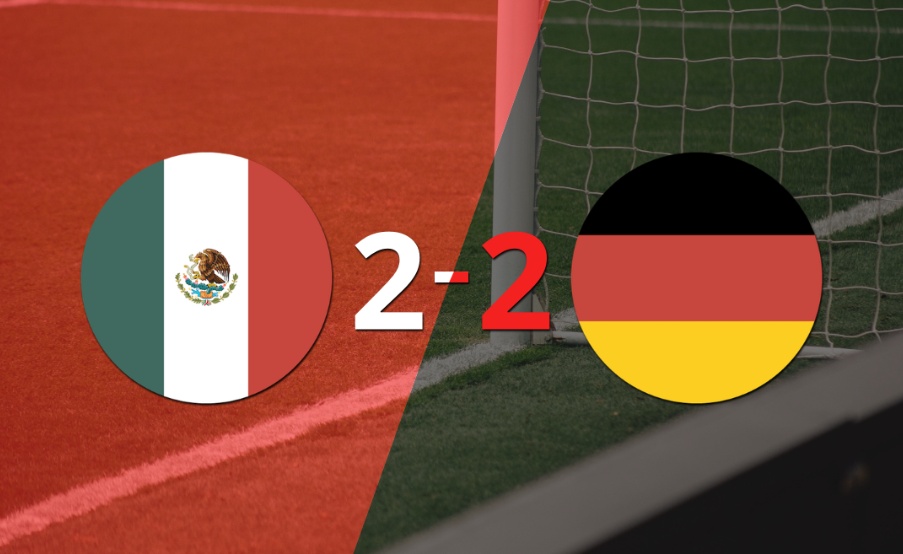 Alemania selló un empate con México en un partido amistoso
