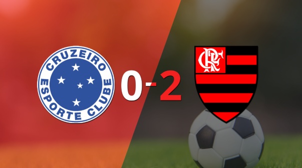Flamengo, de visitante, derrotó 2-0 a Cruzeiro