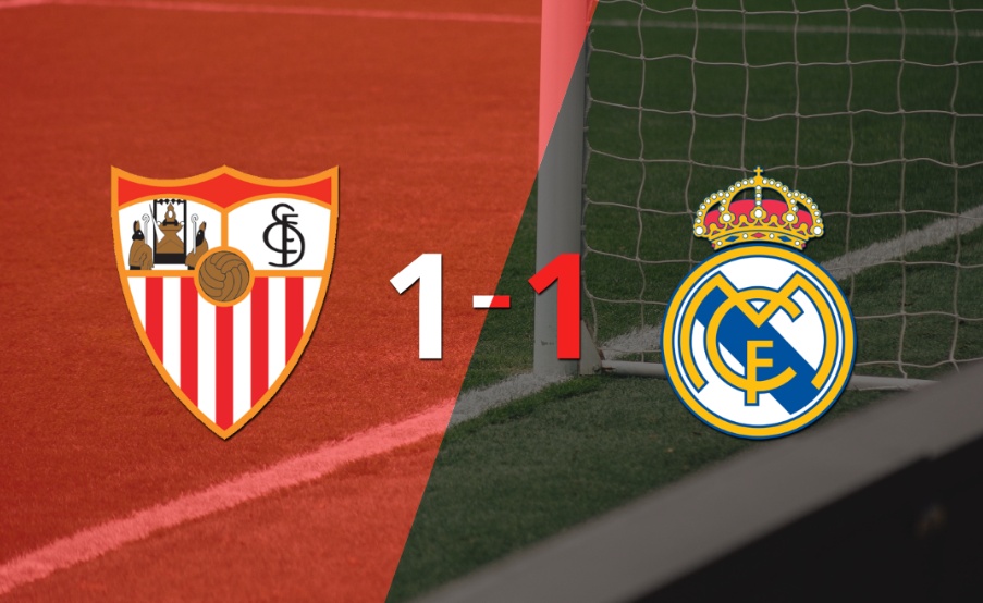 Sevilla y Real Madrid se reparten los puntos y empatan 1-1
