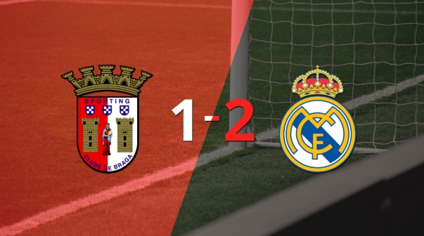 Por una mínima ventaja Real Madrid se lleva los tres puntos ante SC Braga