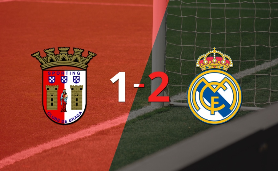 Por una mínima ventaja Real Madrid se lleva los tres puntos ante SC Braga
