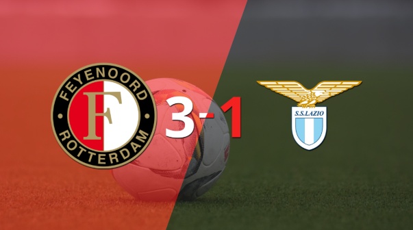 Doblete de Santiago Giménez guió el triunfo de Feyenoord sobre Lazio