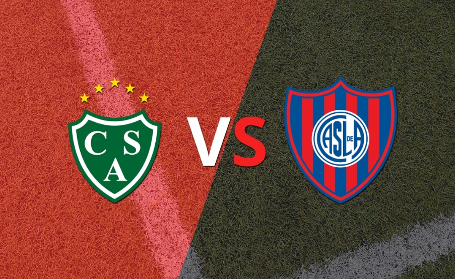 El segundo tiempo comienza sin goles entre Sarmiento y San Lorenzo