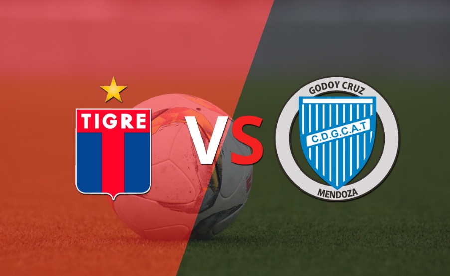 Tigre busca mantener la ventaja ante Godoy Cruz en la etapa complementaria