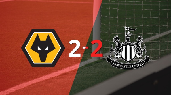 Newcastle United empató con Wolverhampton y Callum Wilson anotó dos goles