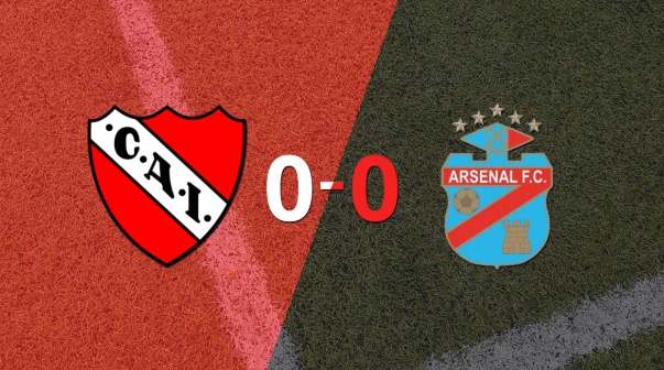 Cero a cero terminó el partido entre Independiente y Arsenal