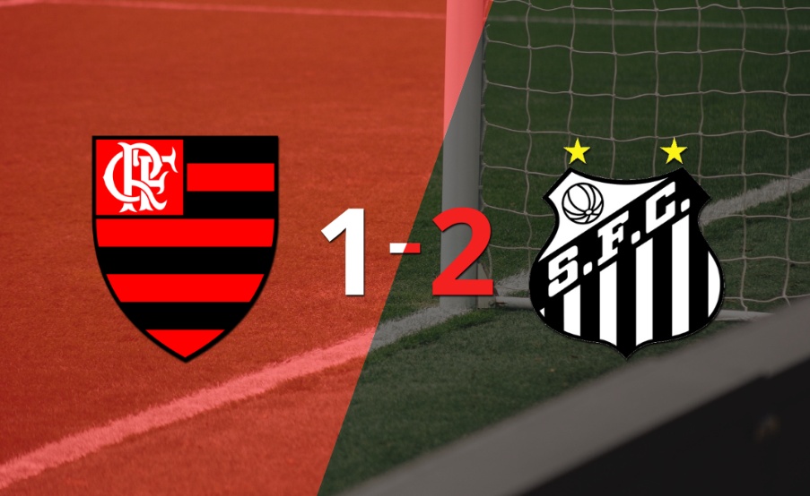 Santos superó 2-1 a Flamengo como visitante