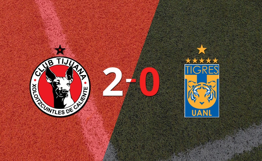 Tijuana le ganó con claridad a Tigres por 2 a 0
