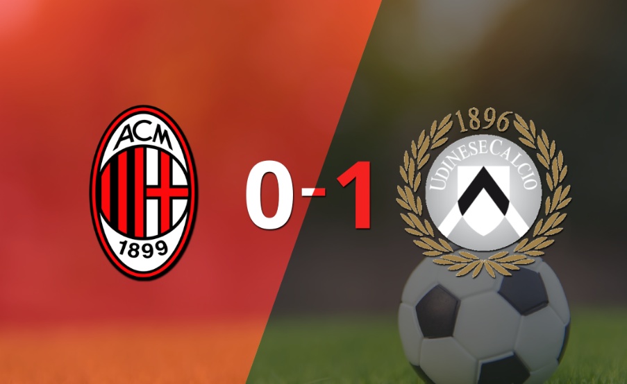 Con lo justo, Udinese derrotó a Milan en su casa