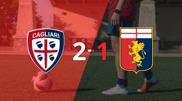 Cagliari logra 3 puntos al vencer de local a Genoa 2-1