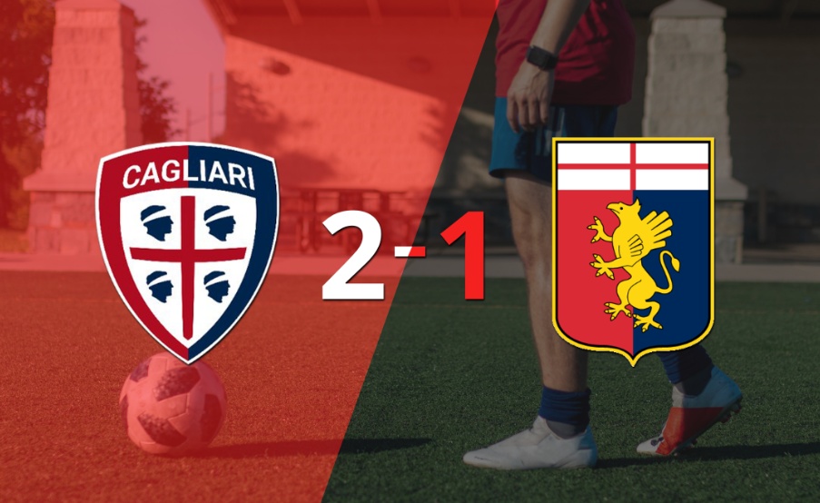 Cagliari logra 3 puntos al vencer de local a Genoa 2-1