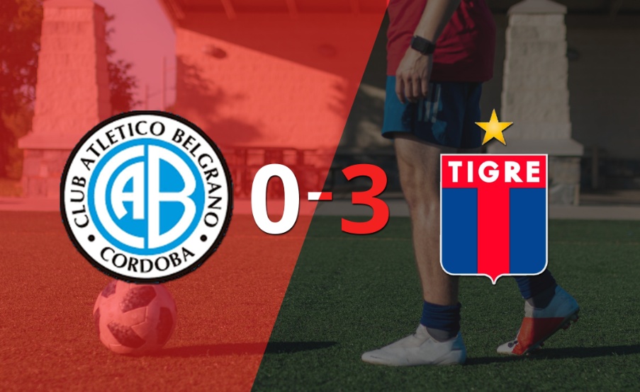 Tigre ganó y goleó en su visita a Belgrano