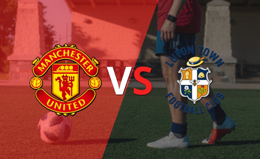 Manchester United avanza 1 a 0 ante Luton Town en el estadio Old Trafford
