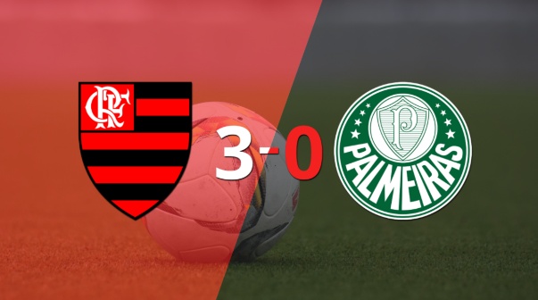 Pedro impulsó la victoria de Flamengo frente a Palmeiras con dos goles
