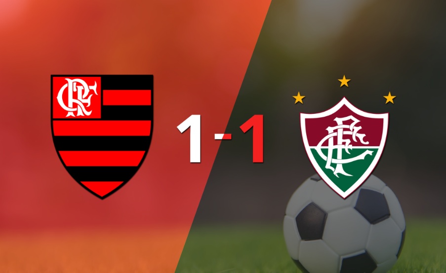 El clásico Fla-Flu terminó en empate 1-1 en el Maracanã