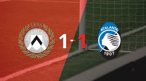 Udinese y Atalanta se reparten los puntos y empatan 1-1