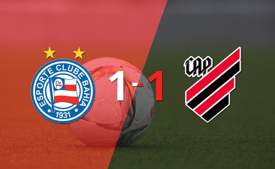 Empate a uno entre Bahia y Athletico Paranaense