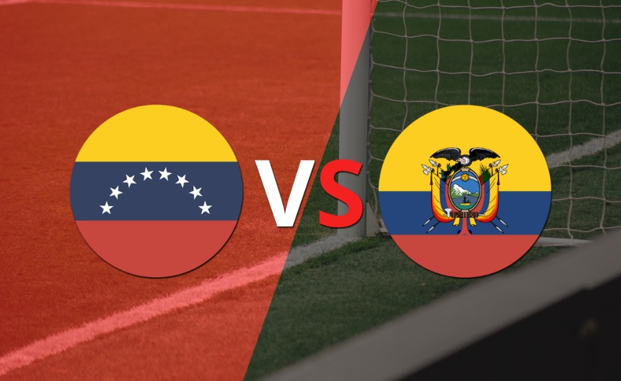 Se juega el segundo tiempo del empate en 0 entre Venezuela y Ecuador