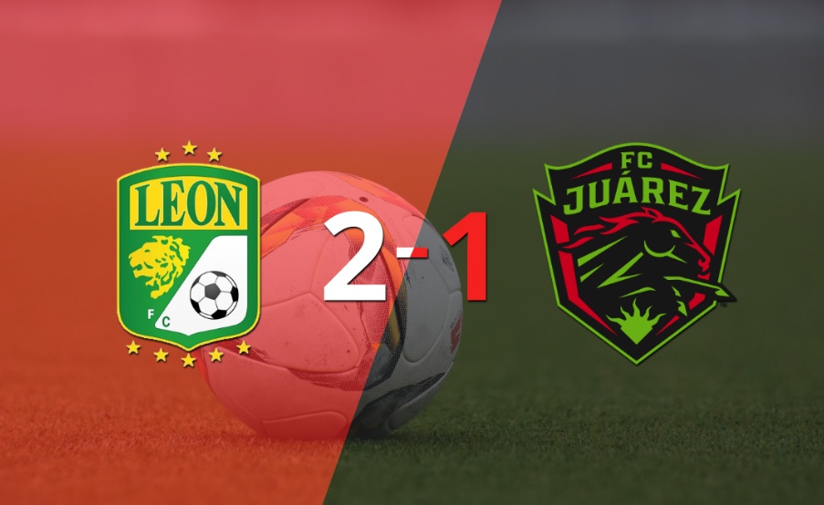 Con la mínima diferencia, León venció a FC Juárez por 2 a 1