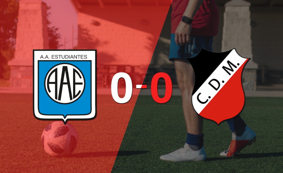 Estudiantes (RC) y Deportivo Maipú no se hicieron daño y empataron sin goles