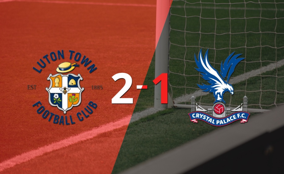 Luton Town le ganó a Crystal Palace en su casa por 2-1