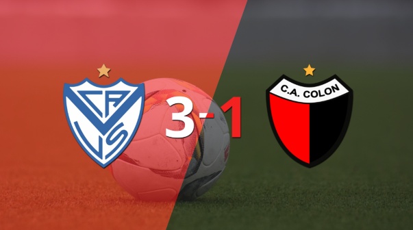 Vélez logró una victoria sólida ante Colón por 3 a 1