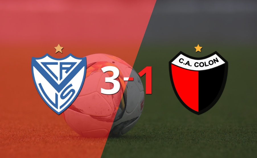 Vélez logró una victoria sólida ante Colón por 3 a 1