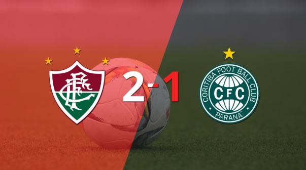 Con la mínima diferencia, Fluminense venció a Coritiba por 2 a 1