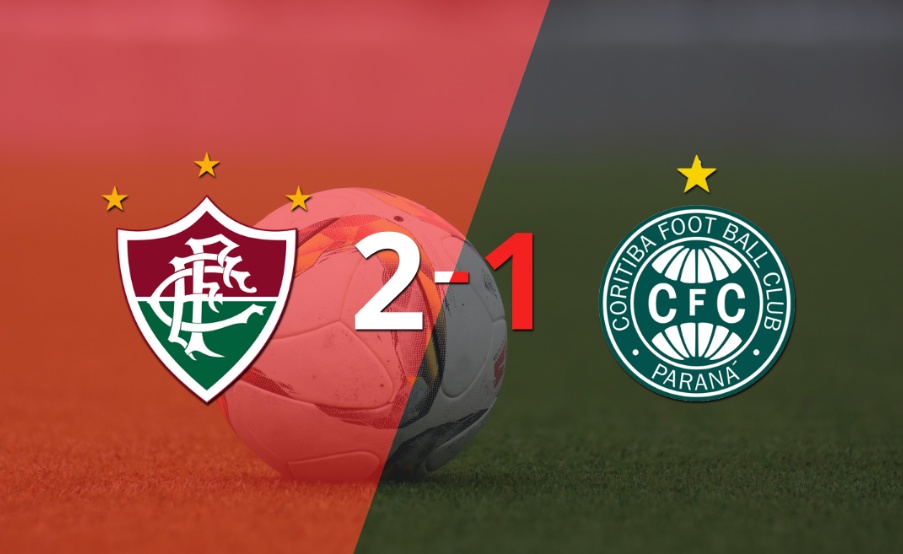 Con la mínima diferencia, Fluminense venció a Coritiba por 2 a 1