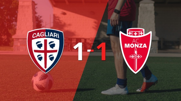 Cagliari y Monza empataron 1 a 1