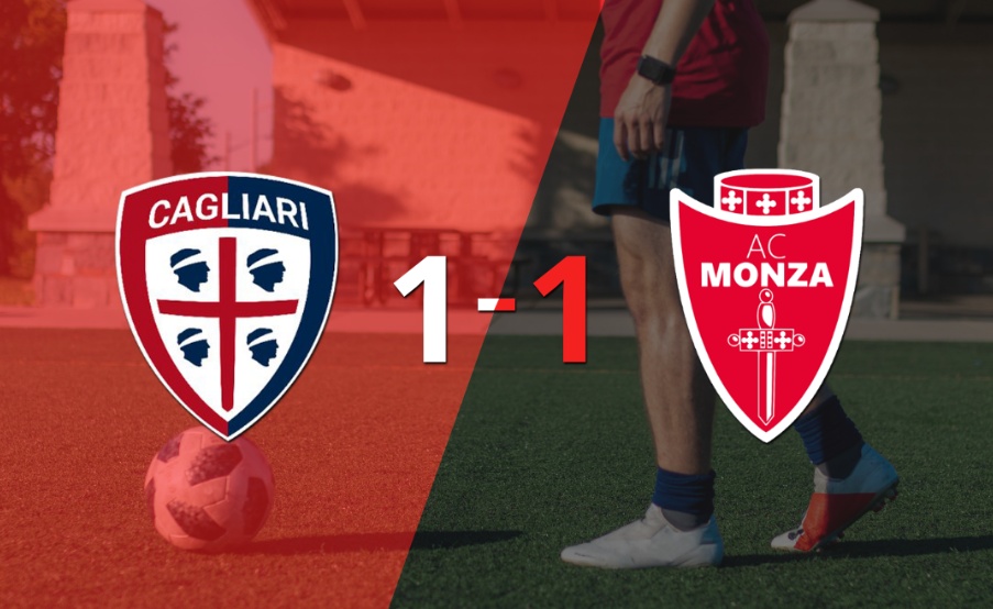 Cagliari y Monza empataron 1 a 1
