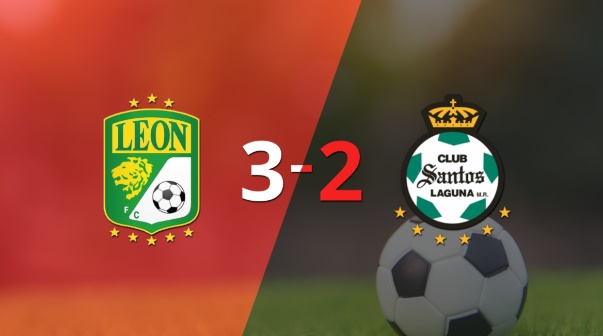 León venció 3-2 a Santos Laguna y clasificó a Cuartos de Final