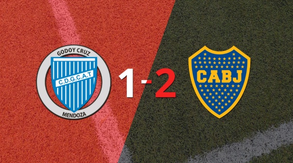 Boca Juniors gana de visitante 2-1 a Godoy Cruz