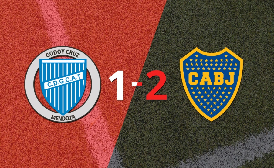 Boca Juniors gana de visitante 2-1 a Godoy Cruz