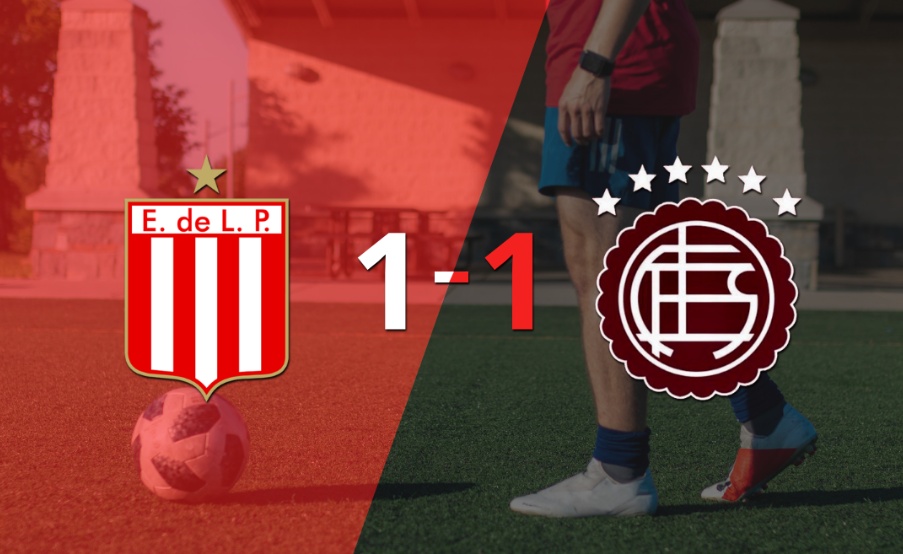 Estudiantes no pudo en casa ante Lanús y empataron 1-1
