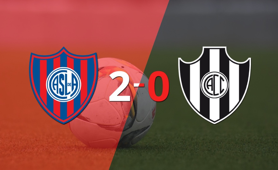 San Lorenzo marcó dos veces en la victoria ante Central Córdoba (SE) en el Nuevo Gasómetro