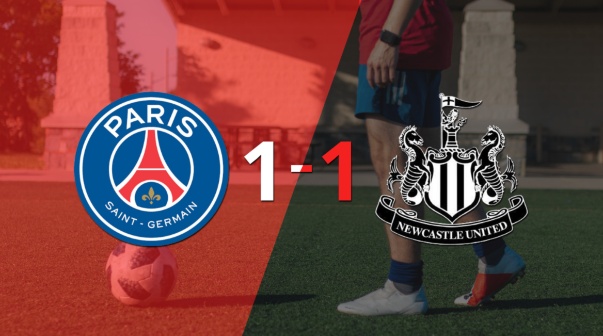 PSG no pudo en casa ante Newcastle United y empataron 1-1