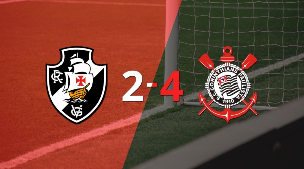 Con dos goles de Ángel Romero, Corinthians venció a Vasco da Gama