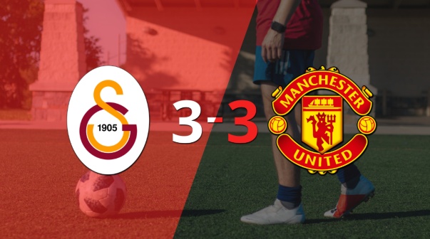 Pese a doblete de Hakim Ziyech, Galatasaray empató con Manchester United