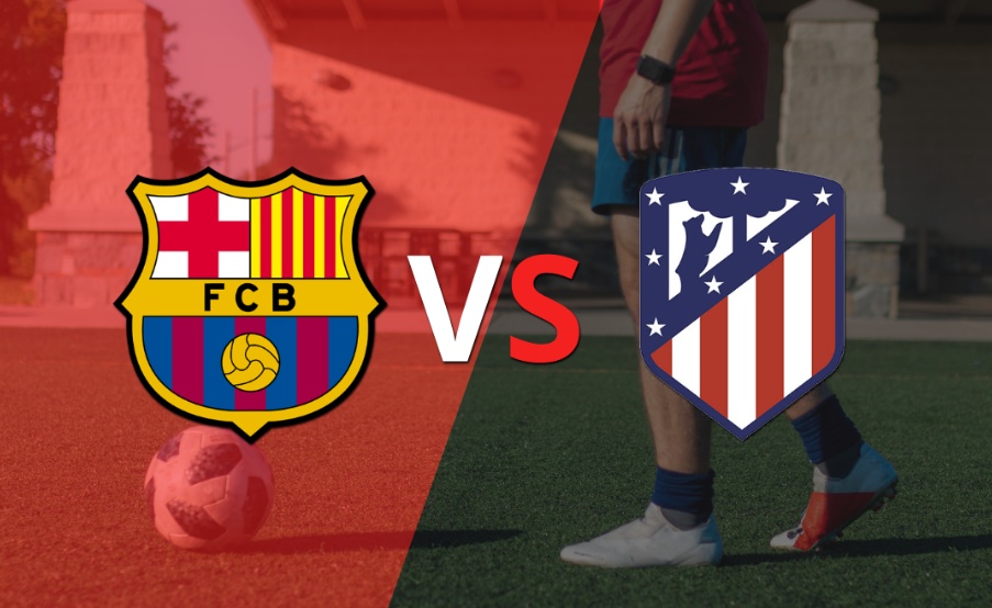 Barcelona arranca la etapa complementaria con ventaja frente a Atlético de Madrid