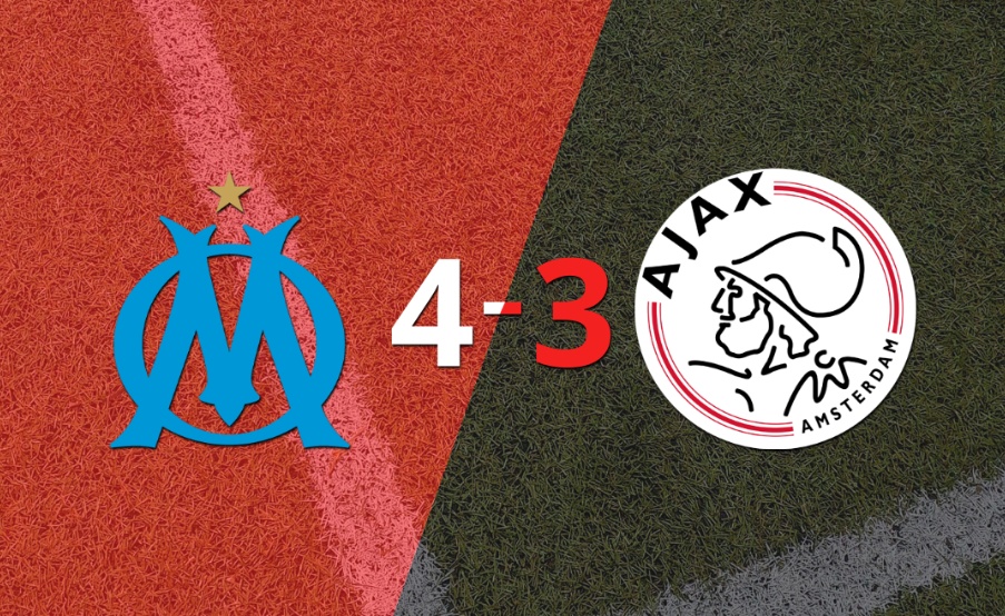 Olympique de Marsella logró sacar el triunfo ante Ajax con triplete de Pierre Aubameyang