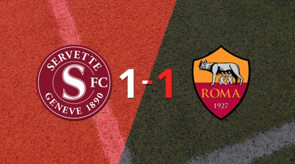Servette y Roma igualaron 1 a 1