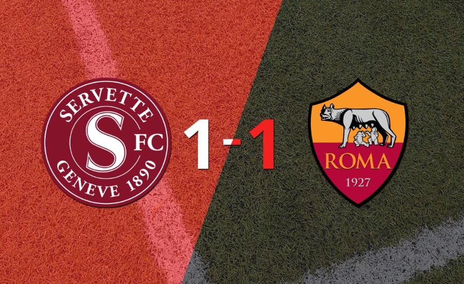 Servette y Roma igualaron 1 a 1