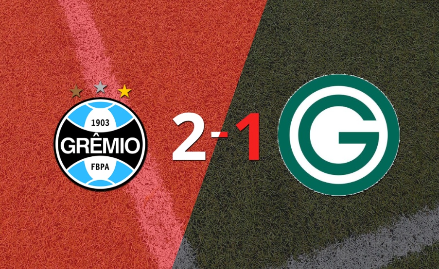 Goiás no pudo en su visita a Grêmio y perdió 2 a 1