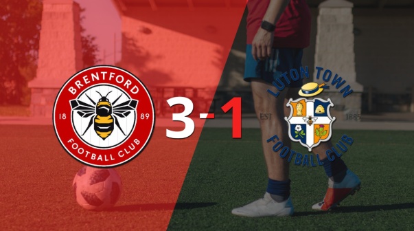 Gran victoria de Brentford sobre Luton Town por 3-1