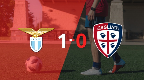 Lazio le ganó 1-0 como local a Cagliari
