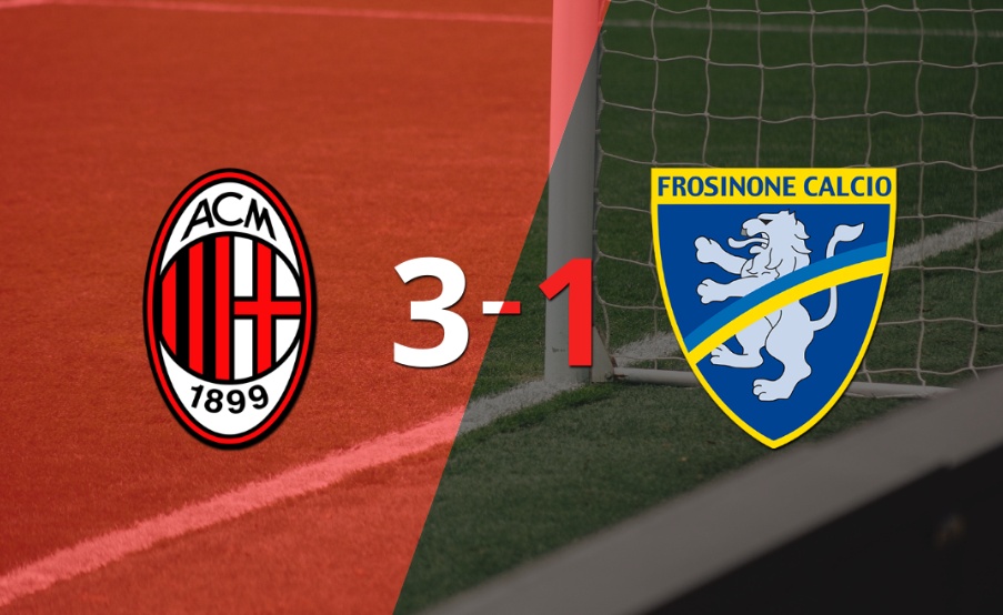 Contundente victoria de Milan sobre Frosinone
